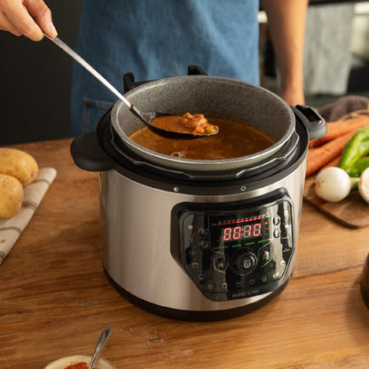 Olla Programable Con Cabezal Freidora De Aire Gm H Fry. Robot De Cocina Multifunción, 6 Litros Capacidad, Tapa Advance, Programable 24h, Temperatura_2