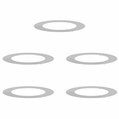 Adecuado Para Anillos De Árbol Plano 5 Uds. Plateado Ø60/90 Cm_0