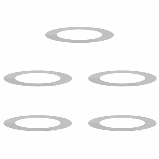 Adecuado Para Anillos De Árbol Plano 5 Uds. Plateado Ø60/90 Cm_0