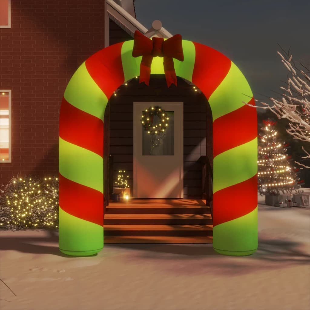 Vidaxl Puerta De Arco Inflable De Navidad Con Led 270 Cm_1
