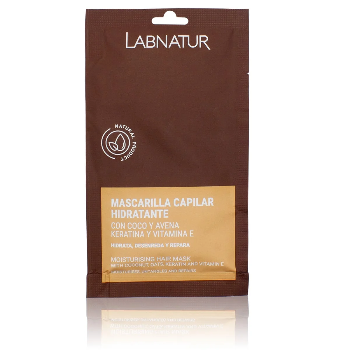 Mascarilla Capilar Coco, Avena Y Queratina Labnatur 20 Ml | Nutrición Intensa | Reparación | Cabello Suave_0