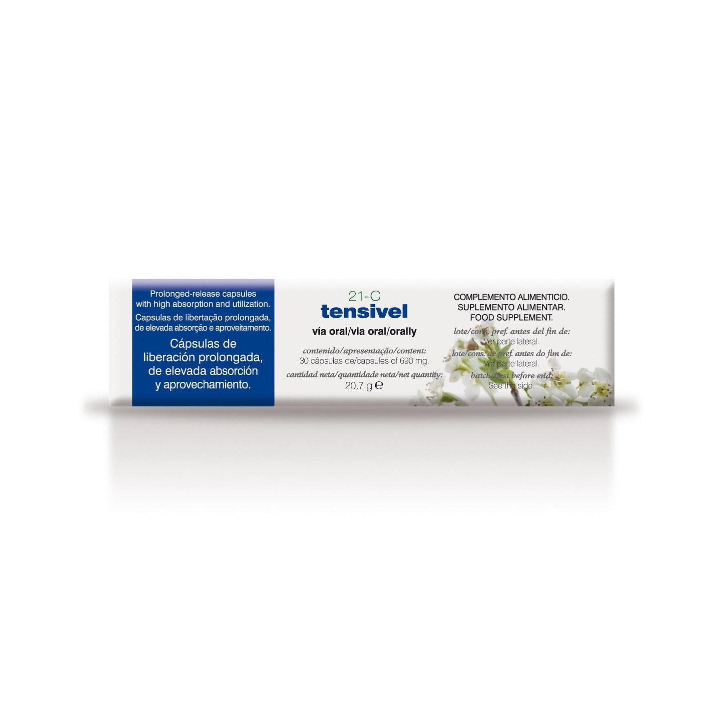 21-C Tensivel libertação prolongada Soria Natural, 30 cápsulas