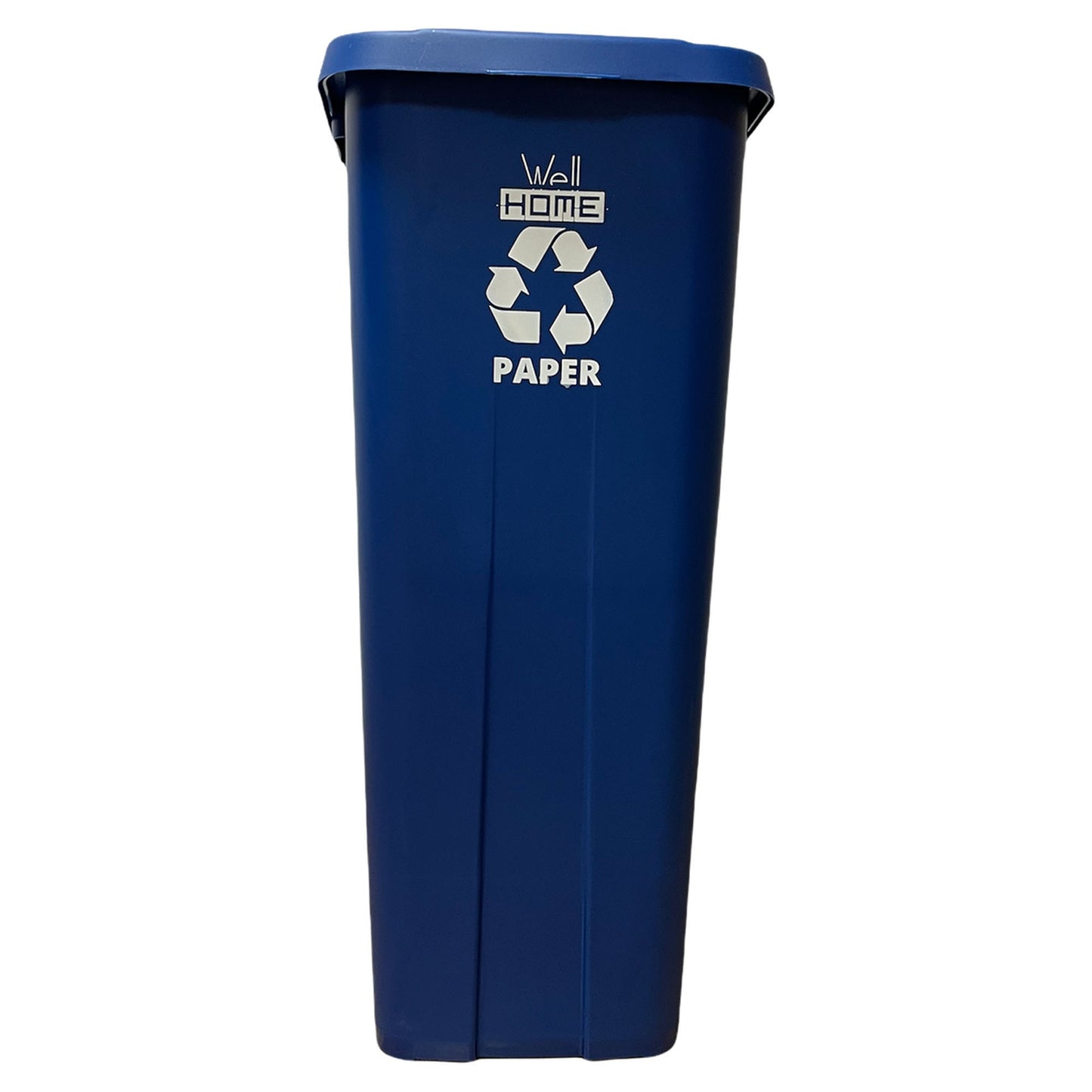 Contenedor - Cubo De Basura Wellhome Reciclo 110l, Cerrado Con Tapa, Ideal Para Reciclaje De Papel Y Cartón, Con Ruedas_3
