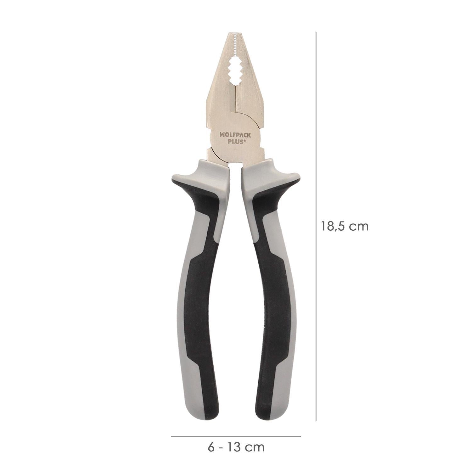 Alicates Universales 180 Mm. Acero Cromo Vanadio Din-iso 5746