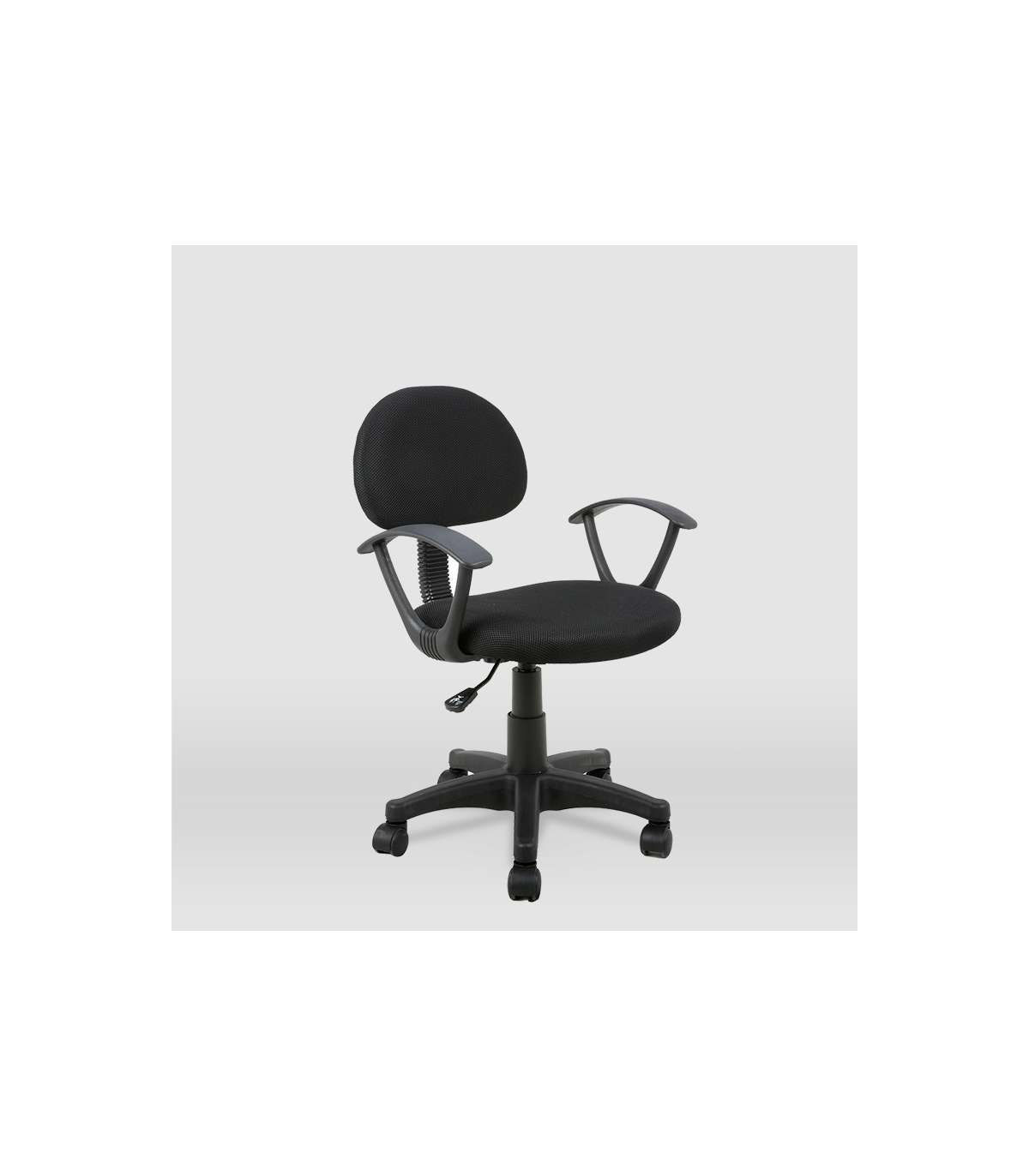 Silla De Oficina Leyre En Negro. Alto: 80.5/92.5 Ancho: 55. Fondo: 58,5_4