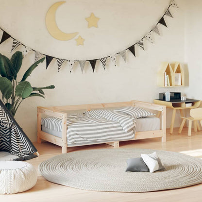 Vidaxl Estructura De Cama Para Niños Madera Maciza De Pino 70x140 Cm_1