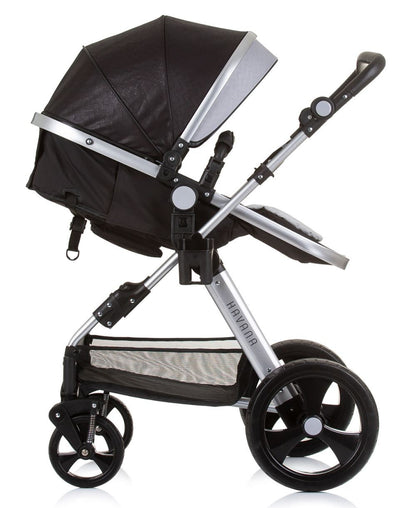 Carrito De Bebé Havana Dúo Convertible Hasta 22 Kg Con Bolso Y Mosquitera Obsidian Silver_2
