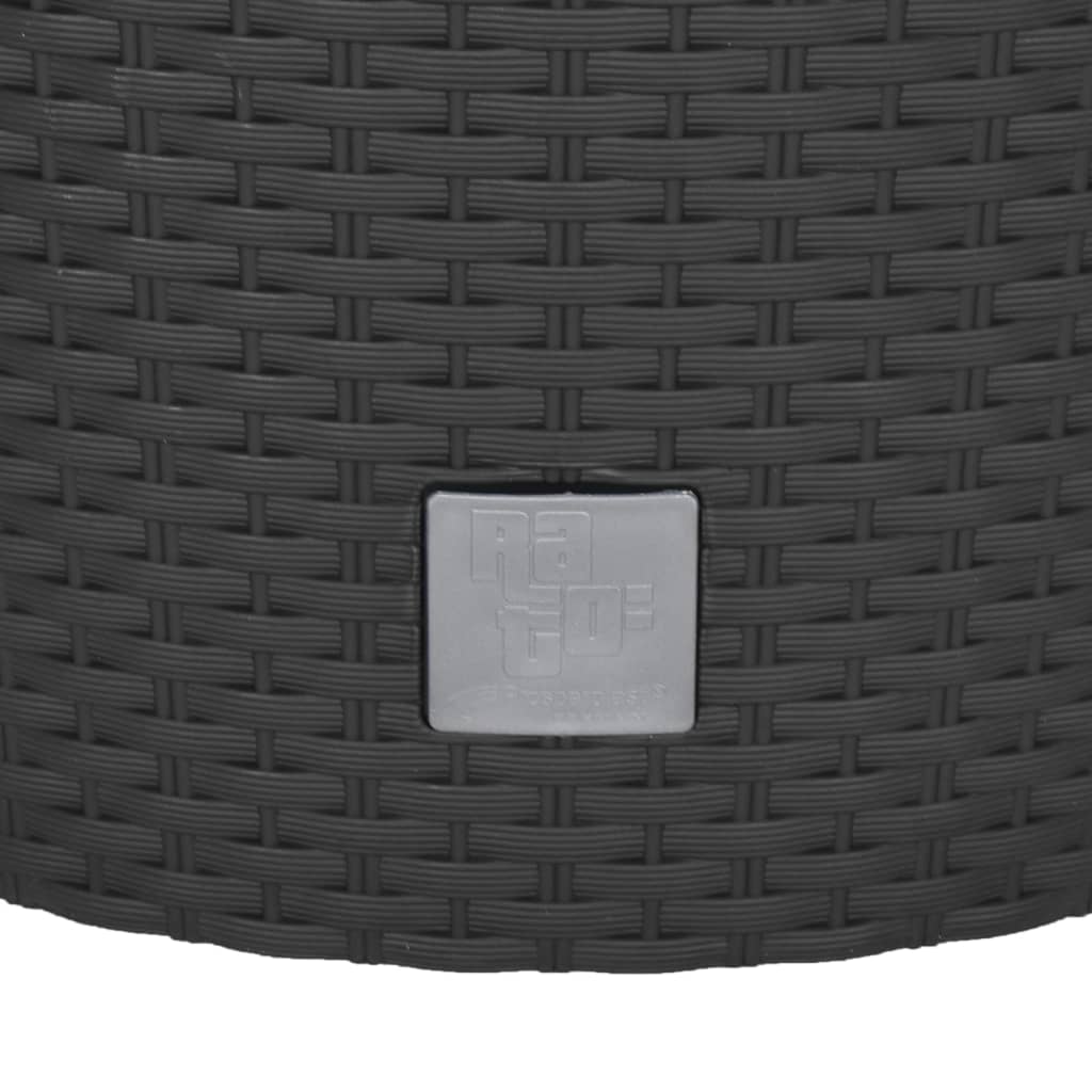 Macetero Interior Extraíble Pp Ratán Gris Antracita 35/37,5 L_5