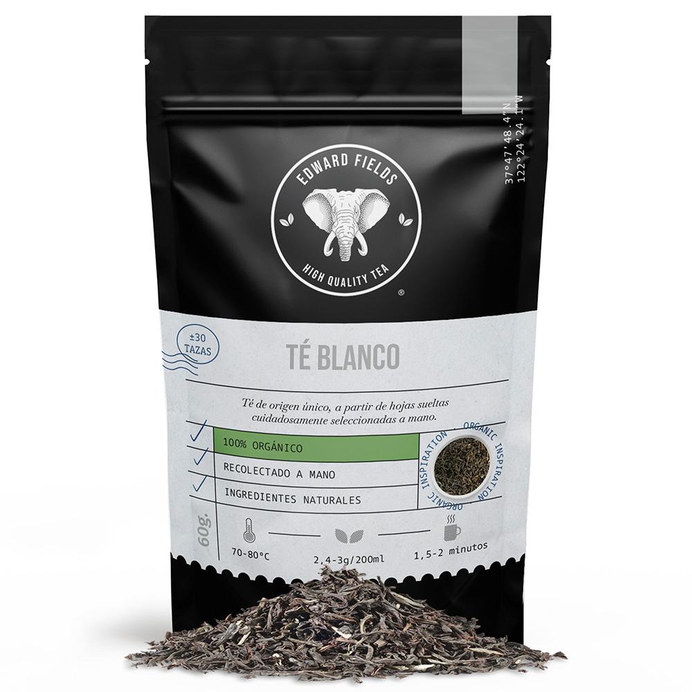 Chá branco a granel biológico Edward Fields 60g