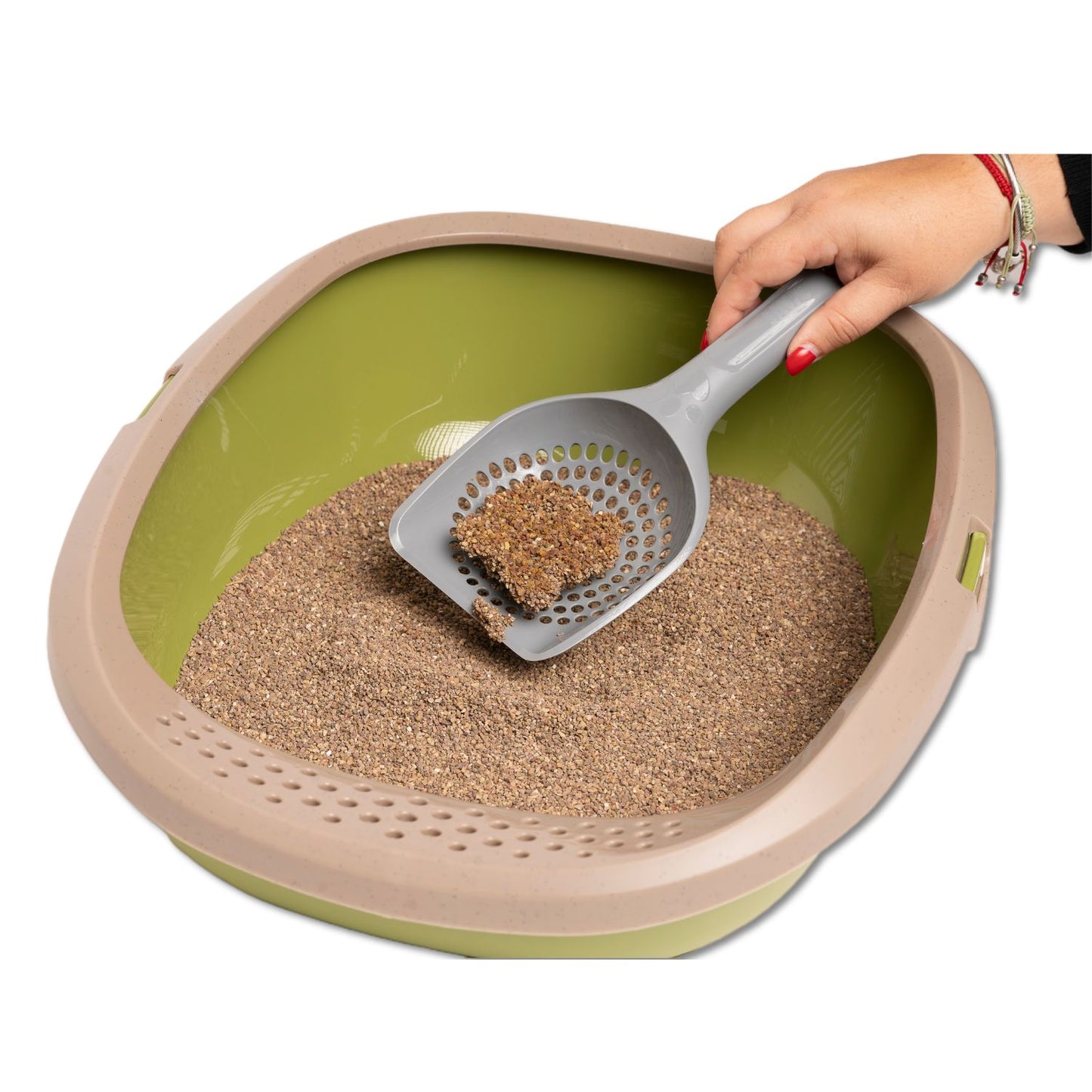Arena Aglomerante Para Gato Wuapu Natursand Aroma Primavera, Envase De 10kg_2