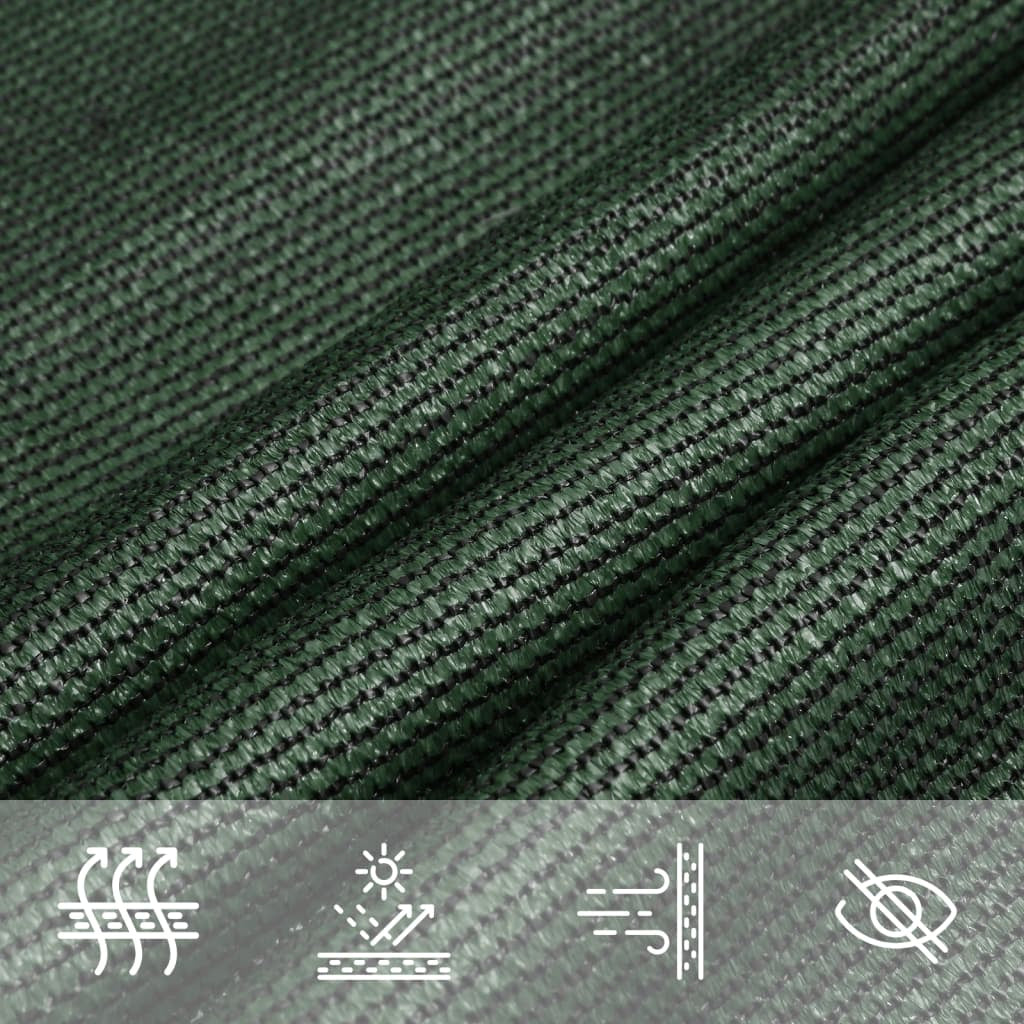 Vidaxl Toldo De Vela Verde Oscuro Hdpe 160 G/m² 2,5x4,5 M_4