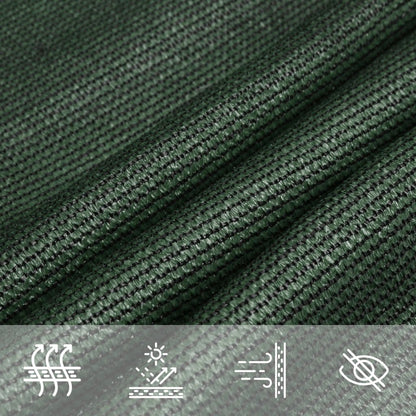 Vidaxl Toldo De Vela Hdpe Verde Oscuro 160 G/m² 6x7 M_4