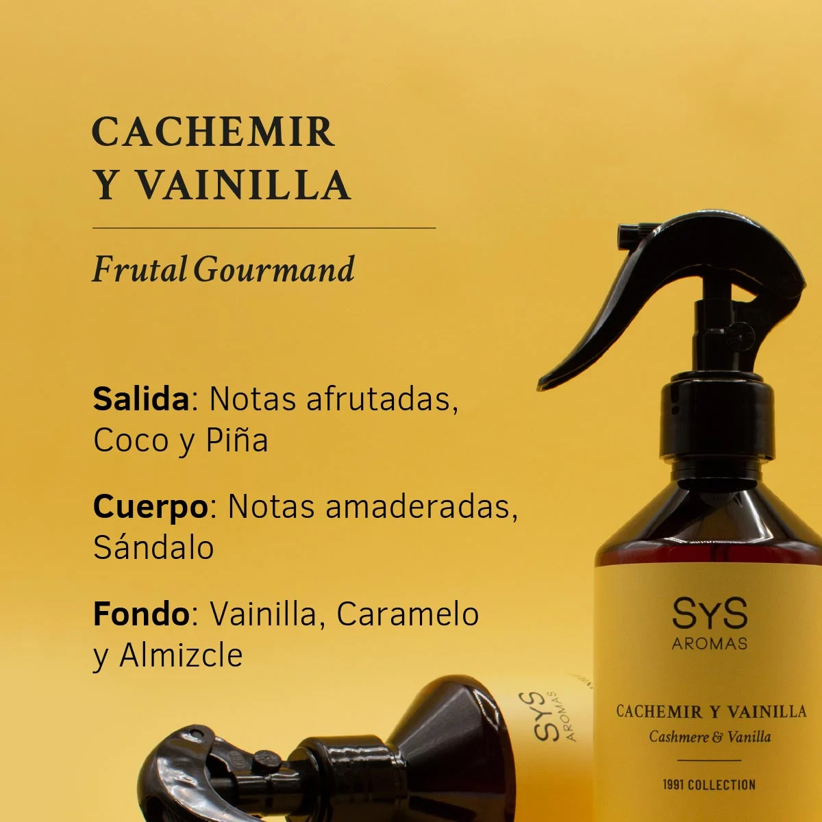 Ambientador Pulverizador Cachemir y Vainilla | Aroma Dulce y Envolvente | Fragancia Cálida y Relajante para el Hogar_2