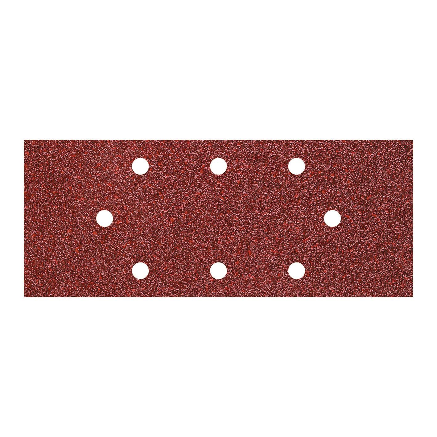 Wolfcraft 8409000 - 15 lixas de coríndon, grão 40, 80, 120; perfuradas 93 x 230 mm