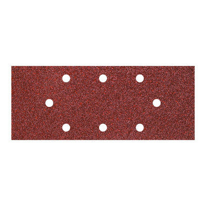 Wolfcraft 8409000 - 15 lixas de coríndon, grão 40, 80, 120; perfuradas 93 x 230 mm