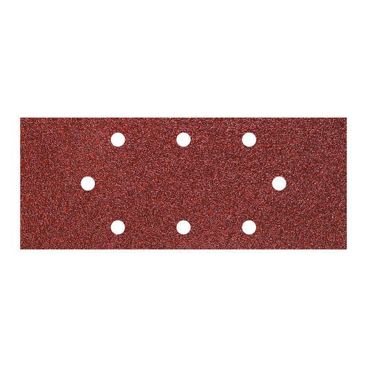 Wolfcraft 8409000 - 15 lixas de coríndon, grão 40, 80, 120; perfuradas 93 x 230 mm