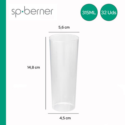 Pack De 32 Vasos Tubo Reutilizable 315ml_1