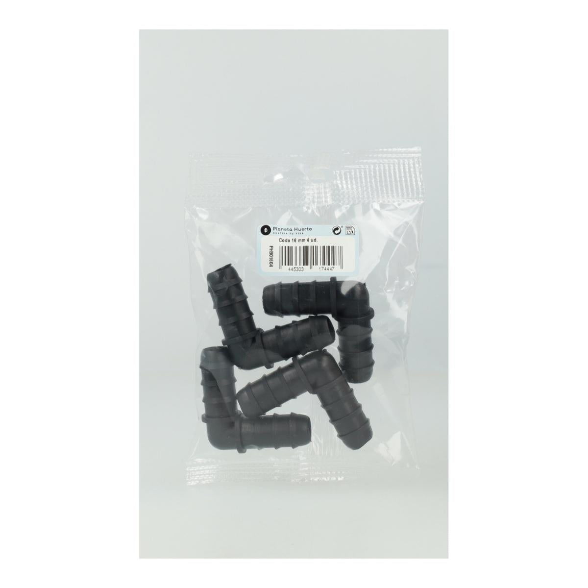 Cotovelo Planeta Huerto 16 mm, 4 unidades