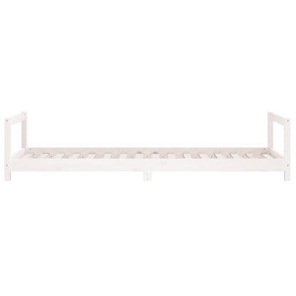 Estructura De Cama Para Niños Madera De Pino Blanco 80x200 Cm / Vetonek_2