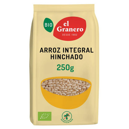 Arroz Integral Tufado El Granero, 250 g 