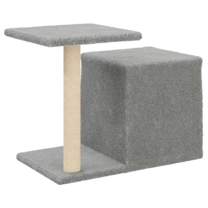 Vidaxl Rascador Para Gatos Con Postes De Sisal Gris Claro 50,5 Cm_5