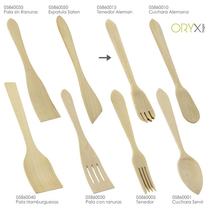 Tenedor Aleman Cocina Madera Oryx 30 Cm._2