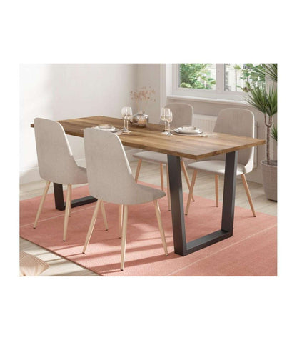 Mesa Comedor Rectangular Fauna Acabado Nogal, 75cm(alto) 180cm(ancho) 90cm(largo)_4
