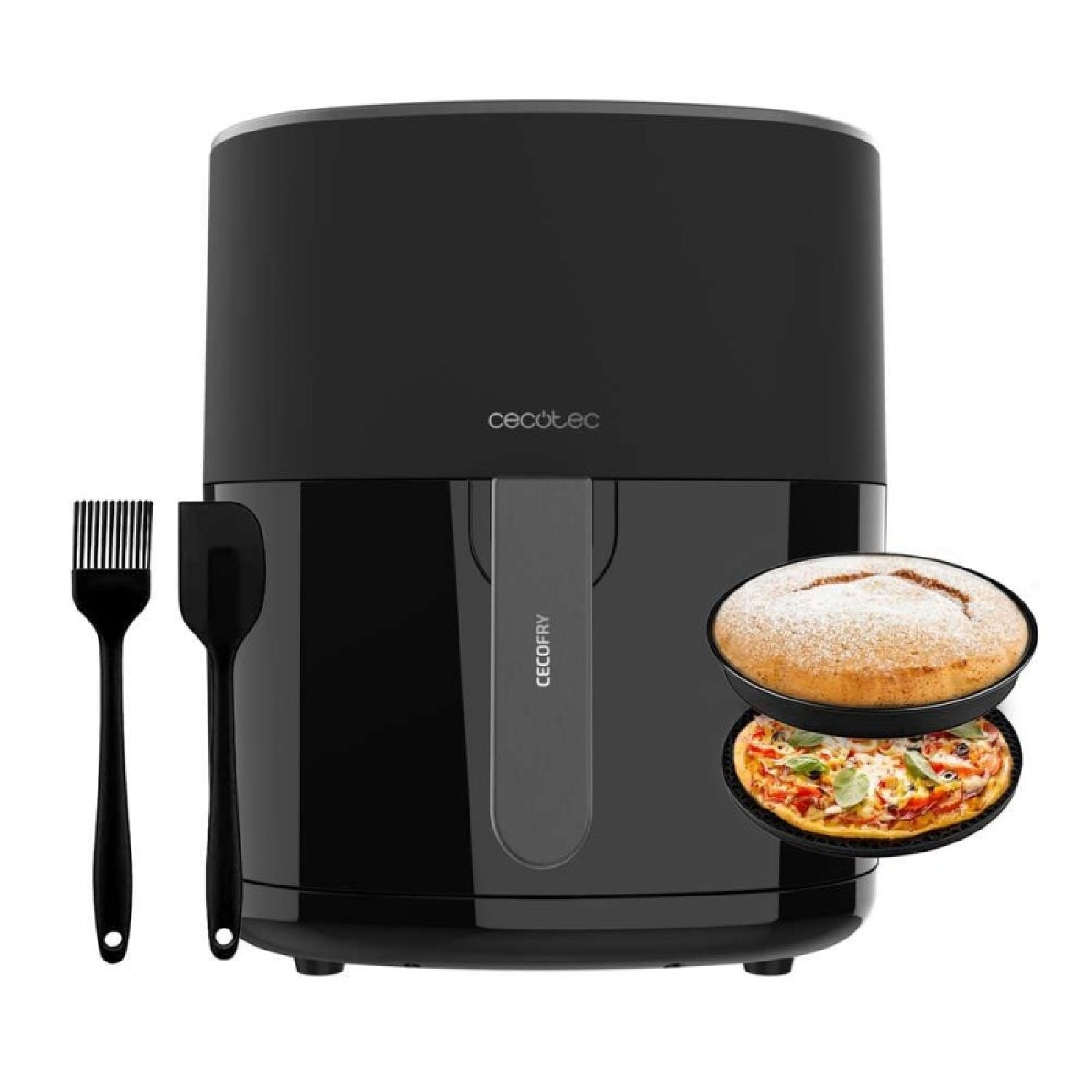 Freidora De Aire Sin Aceite De 6,5l Cecofry Fantastik 6500 Pack 1700w,tecnología Perfectcook, 12 Modos De Cocinado, Táctil, Regulable 80-200grados C_0