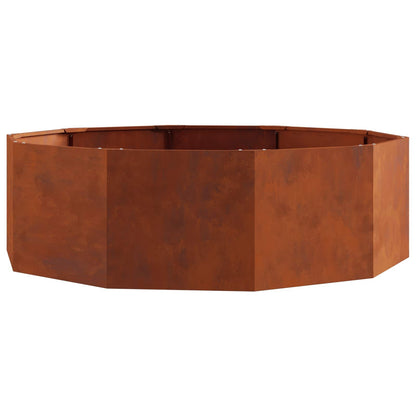 Jardinera Oxidado 120 X 120 X 35 Cm Acero Autopatinable_0