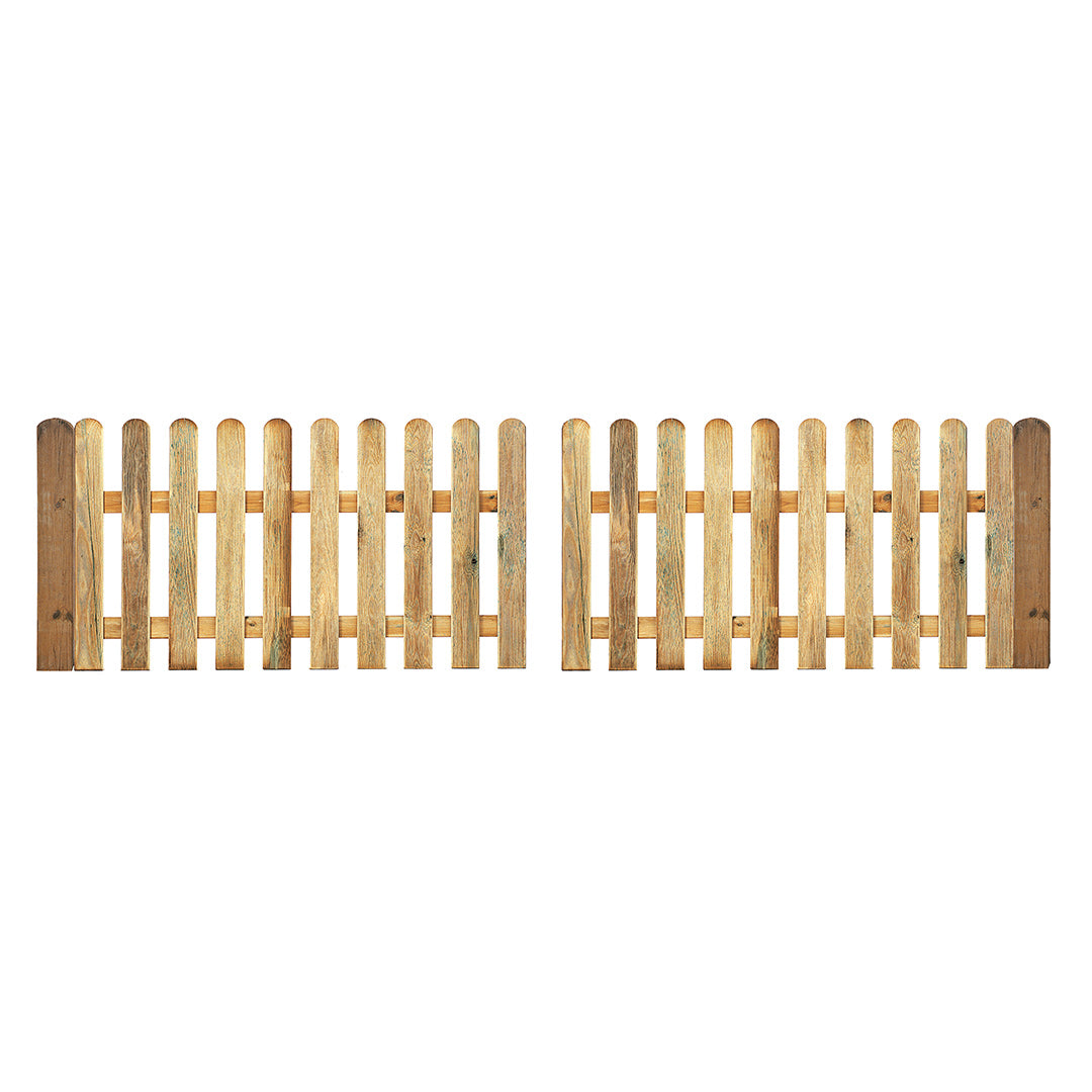 Vallas Clásica De Madera Para Jardín - Estilo Y Durabilidad 2,10x0,8 M / Multicolor_2