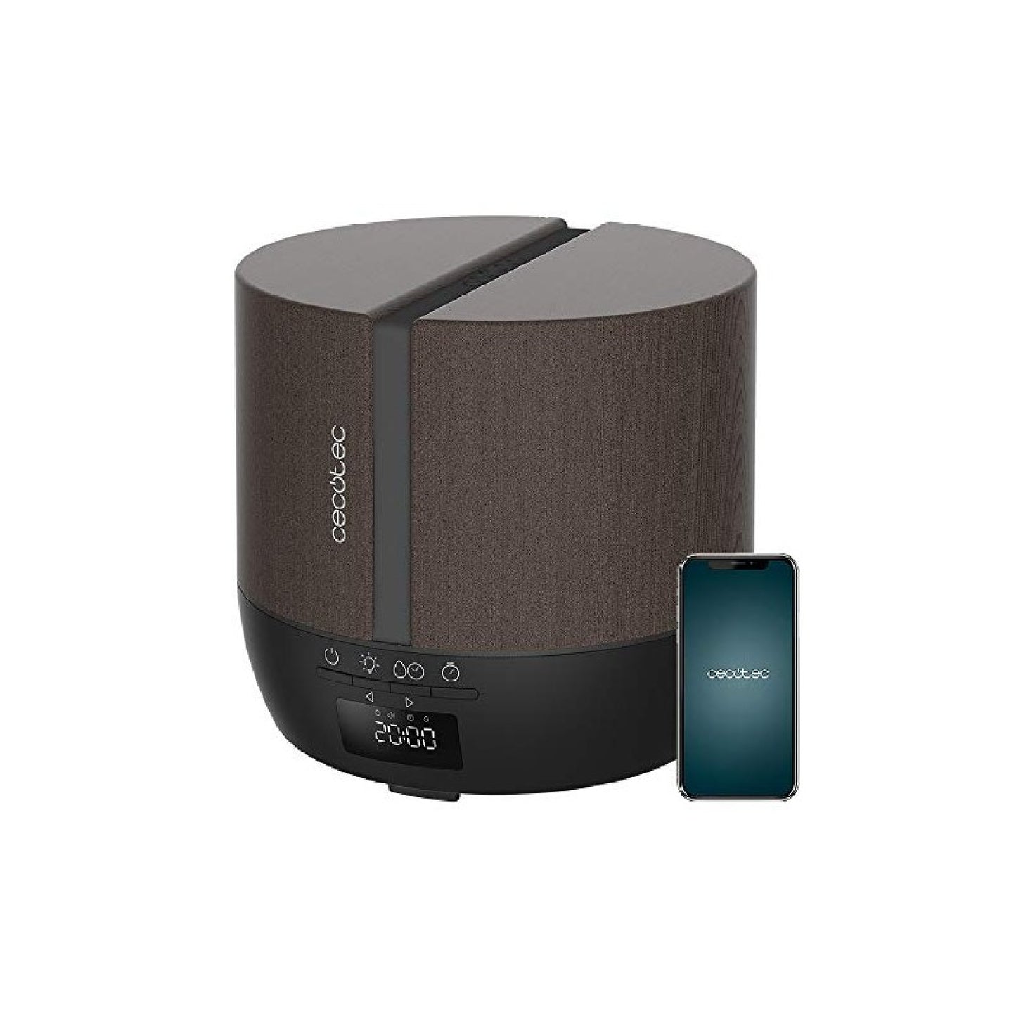 Cecotec Humidificador Difusor De Aroma Purearoma 550 Connected Black Woody_0