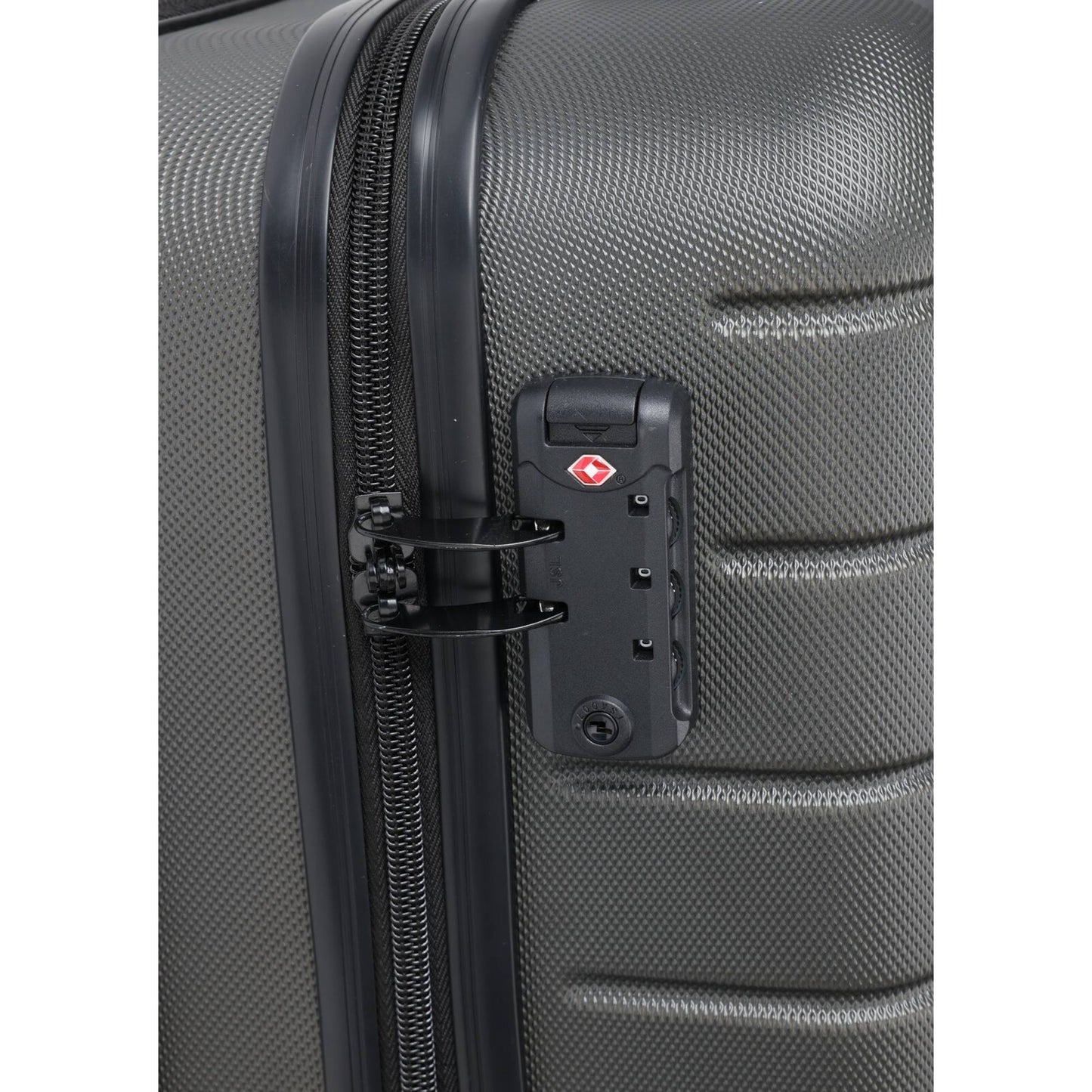 Well Home Maleta Trolley Abs De 20'' Con 4 Ruedas Color Gris Oscuro_4