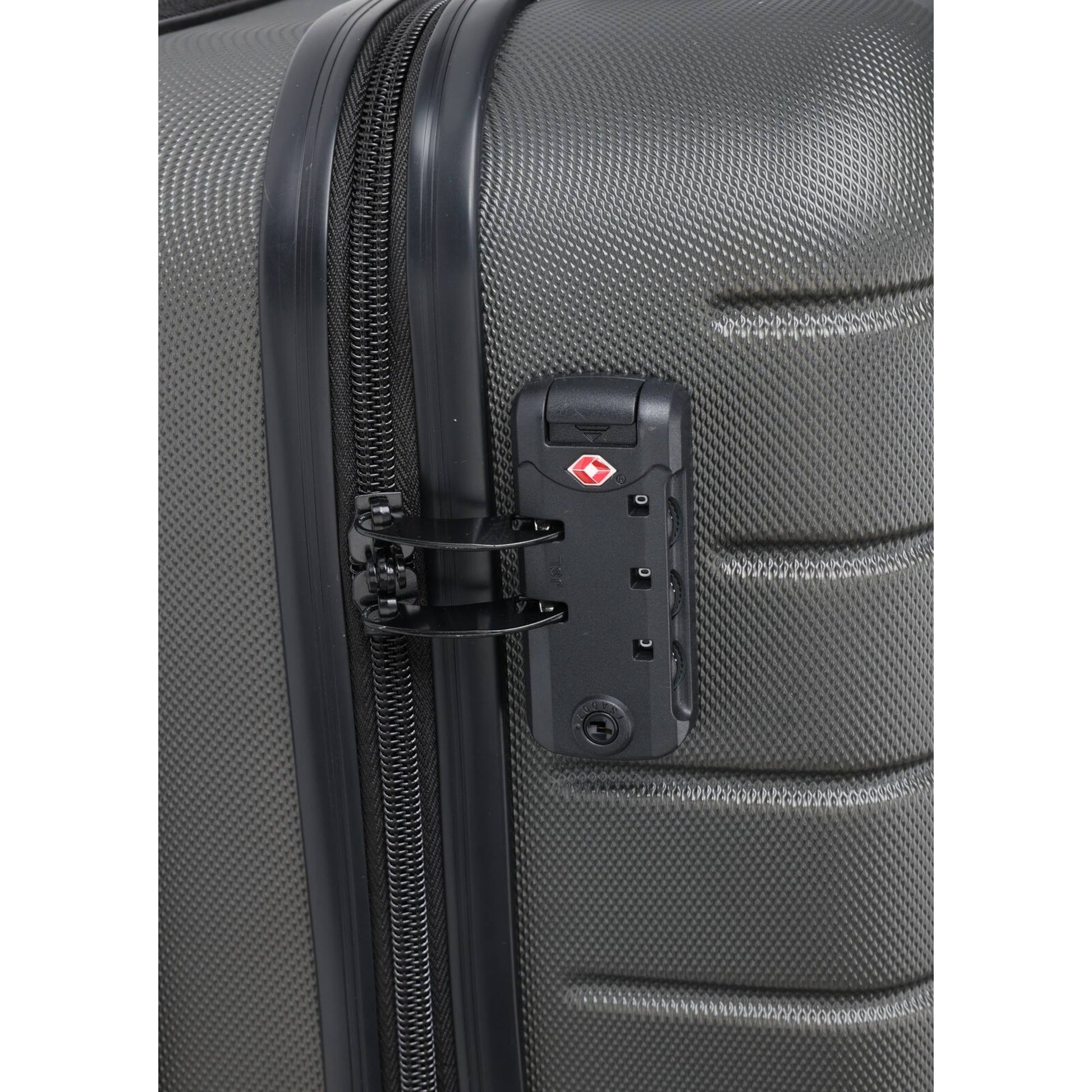 Well Home Maleta Trolley Abs De 20'' Con 4 Ruedas Color Gris Oscuro_4