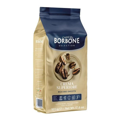 Café Crema Superiore Borbone em Grão 500g