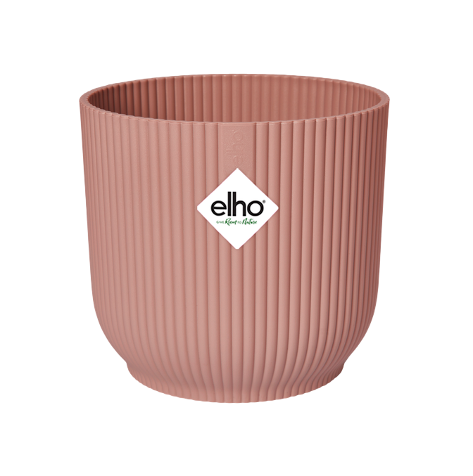Vaso redondo dobrável Vibes delicado rosa Elho 25 cm 