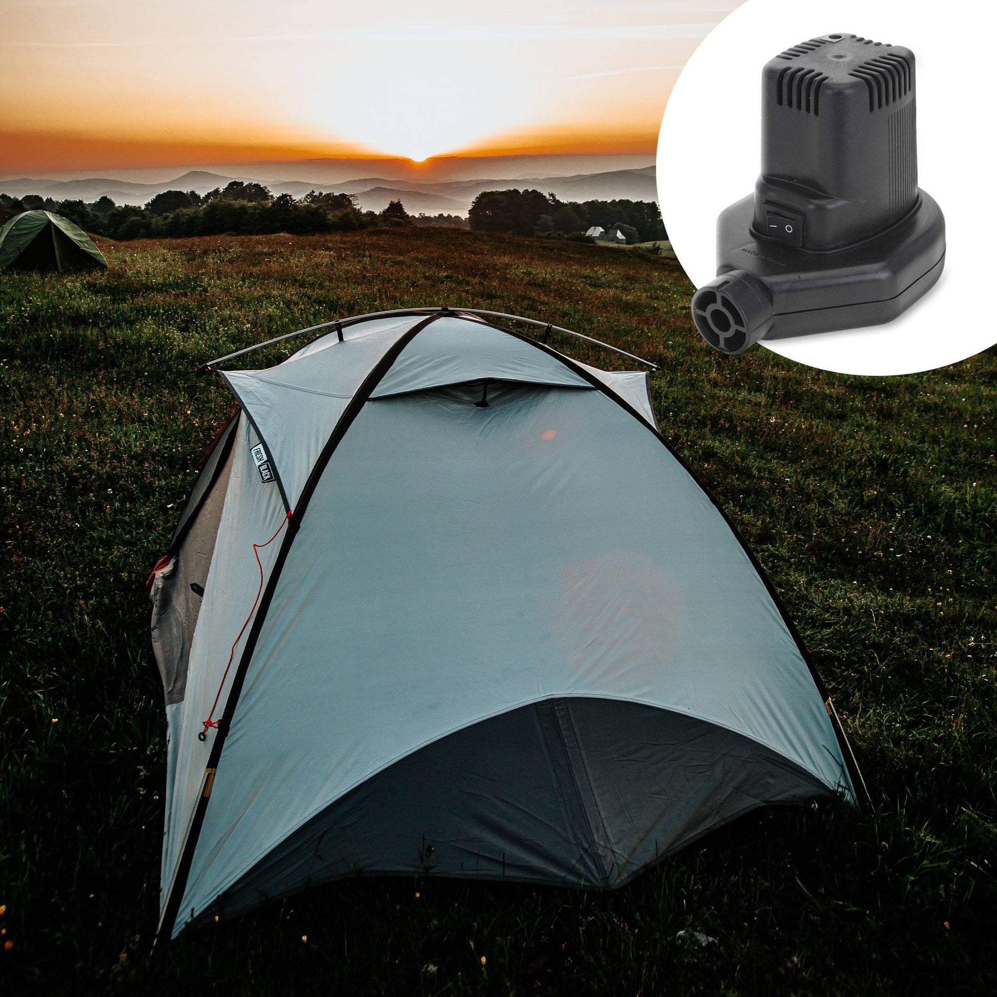 Well Home Infalador Electrónico 12volt/230volt Adaptador Con Ce Con 3 Boquillas_4