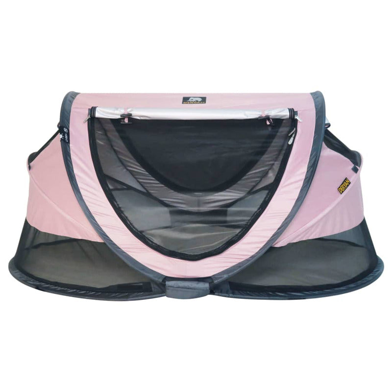 Deryan Cuna De Viaje Desplegable Toddler Luxe Con Mosquitera Rosa_4