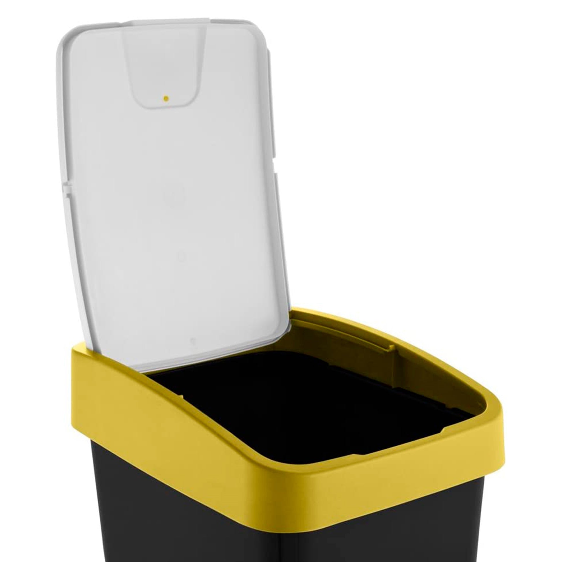 Cubo De La Basura Premium Con Tapa Abatible, Tacto Suave, 45 L, Magne, Amarillo_4