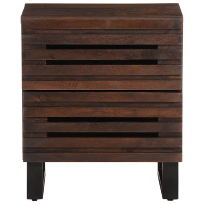 Mesitas De Noche 2 Uds Madera Maciza De Mango 40x34x46 Cm_2