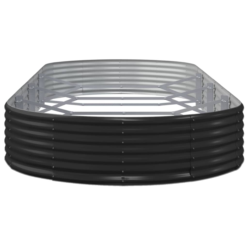 Jardinera Arriate Acero Galvanizado Antracita 373x140x36cm_3
