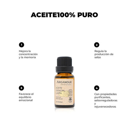 Óleo essencial de limão 100% puro Arganour 15ml