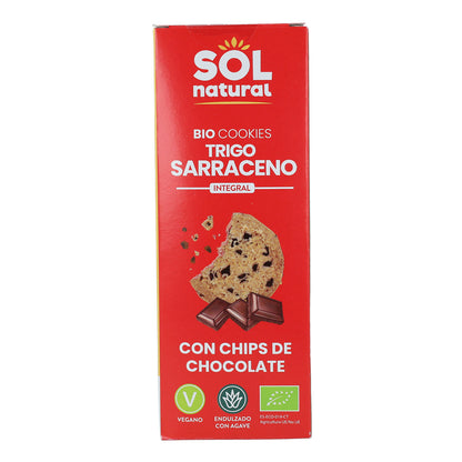 Bolachas Biológicas de Trigo Sarraceno e Chocolate Sol Natural 170g
