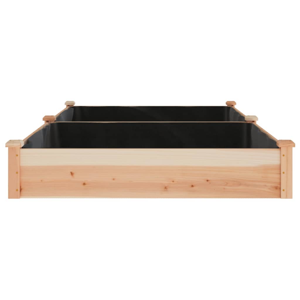 Jardinera Arriate Con Forro Madera Maciza Abeto 240x120x25 Cm_4
