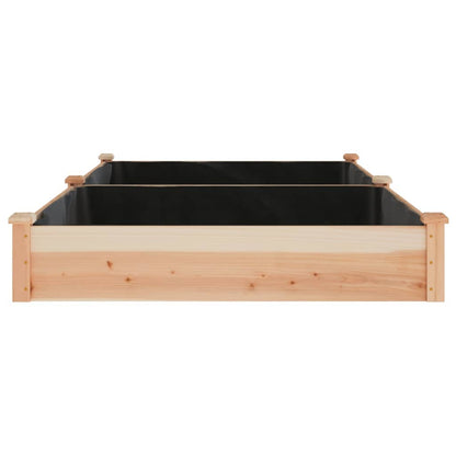 Jardinera Arriate Con Forro Madera Maciza Abeto 240x120x25 Cm_4