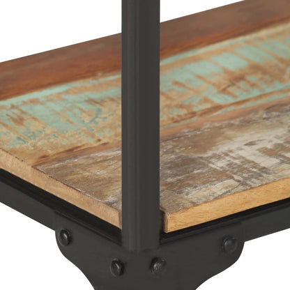 Mesa Consola De Madera Maciza Reciclada 110x30x75 Cm_3
