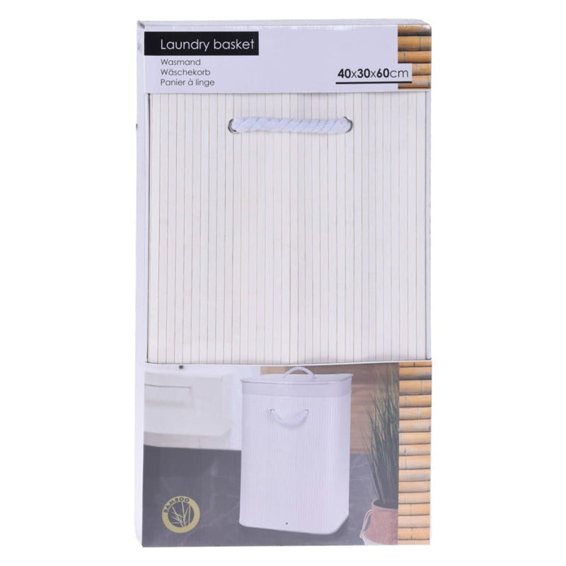 Bathroom Solutions Cesto Para La Colada Plegable Blanco_2