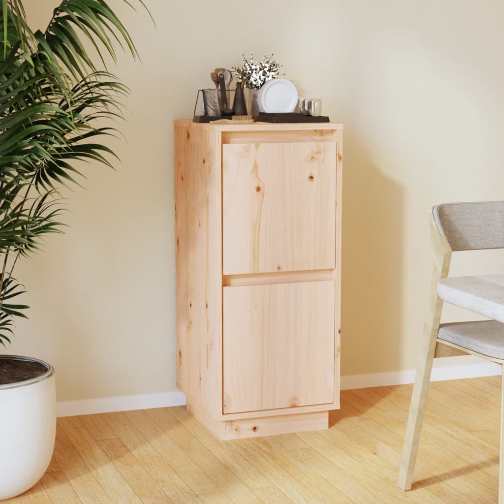 Aparador De Madera Maciza De Pino 31,5x34x75 Cm / Vetonek_4