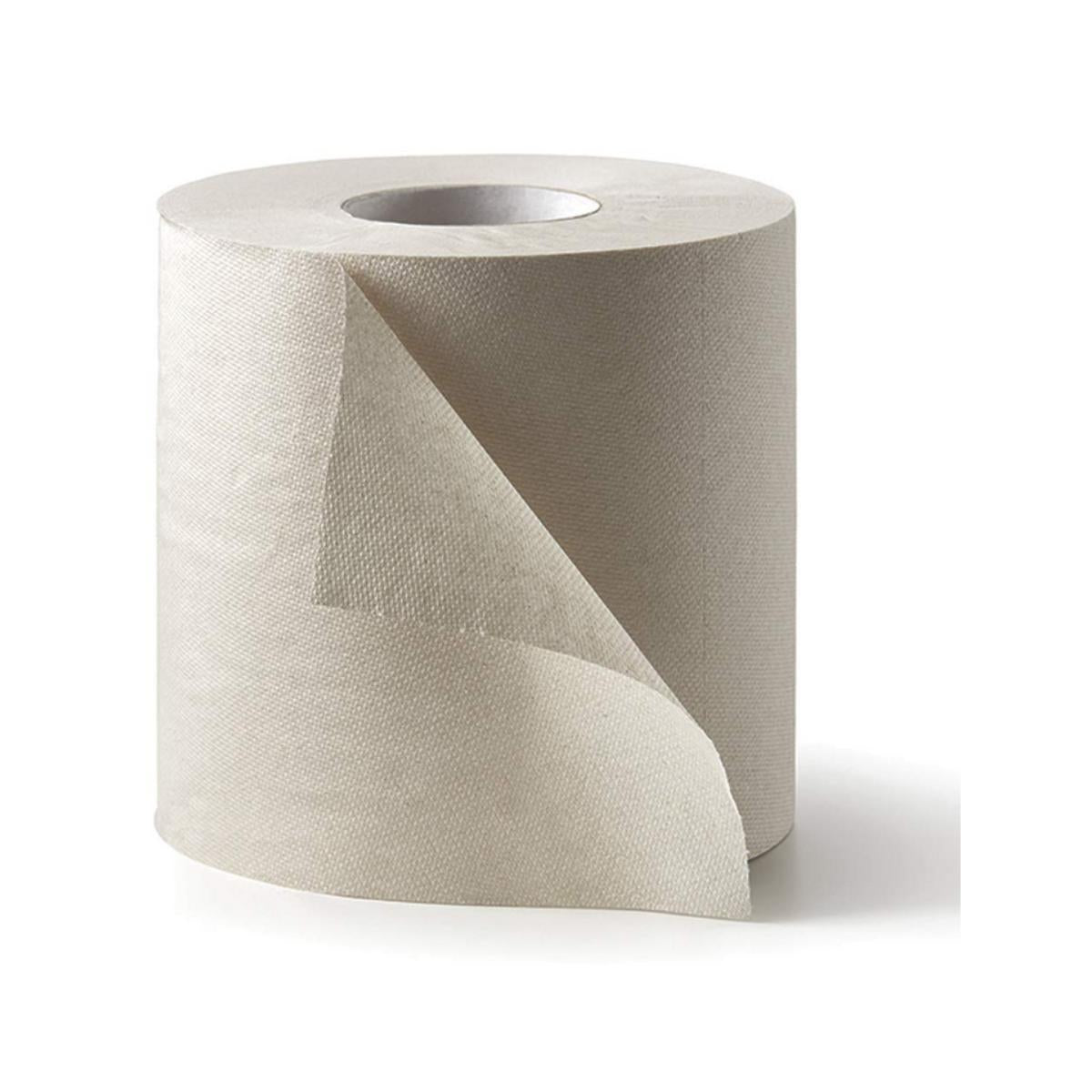 Embalagem com 2 rolos de papel higiénico cru, 6 rolos 6x35 m. Dalia