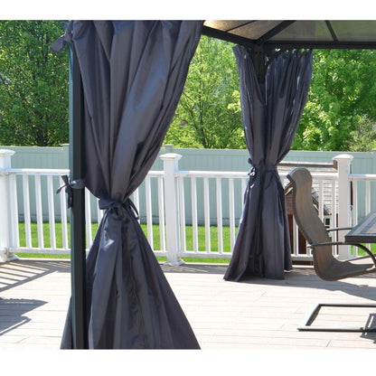 Conjunto de cortinas para gazebo gazebo Palermo 3000/3500/3600 + Milano 3000 + Martinique 3600 Canopia da Palram