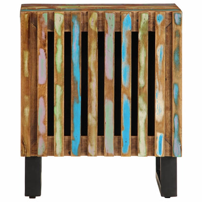 Mesitas De Noche 2 Uds De Madera Maciza Reciclada 40x34x46 Cm_3
